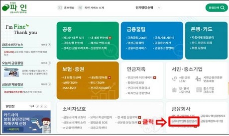 ▲ 금감원 금융소비자 정보포털 ‘파인‘에서 등록대부업체를 조회할 수 있다. 사진/금융위원회