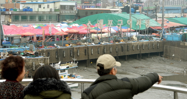▲ 4일 오후 휴일을 맞아 인천시 남동구 소래포구를 찾은 나들이객들이 현대화 사업을 위해 철거를 하루 앞둔 어시장을 바라보고 있다. 남동구는 지난해 3월 18일 화재사고로 피해를 입었던 어시장을 우여곡절 끝에 신축 어시장 건물(지상 1층·연면적 3천457㎡)을 짓는 '현대화 사업'을 진행하기 위해 오늘부터 지장물 철거와 지반조사를 시행할 예정이다.장용준기자