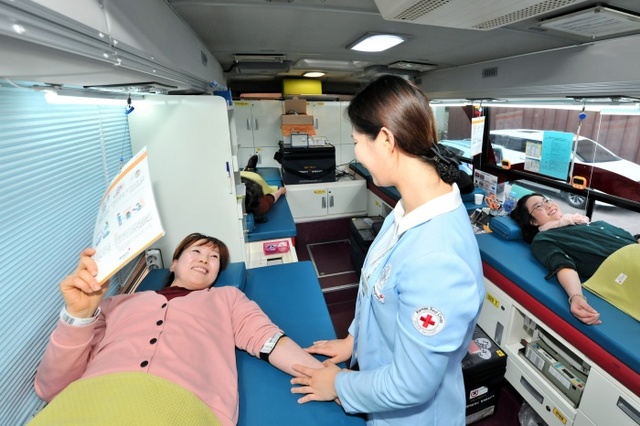 ▲ 하나님의교회 유월절사랑 헌혈릴레이