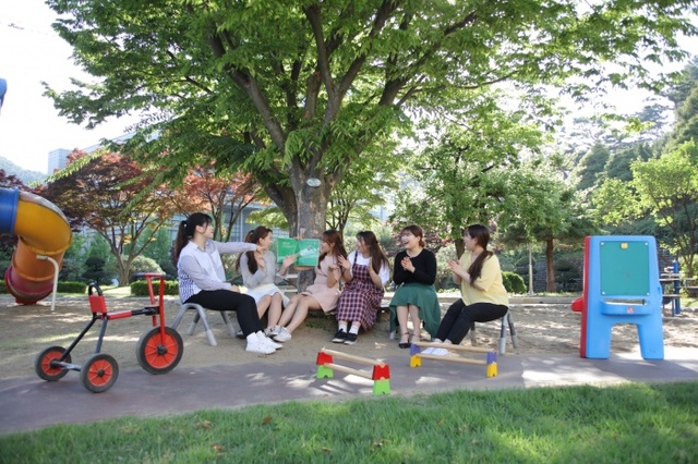 ▲ 사진  연성대 유아교육과 학생 부속유치원에서 교육실습