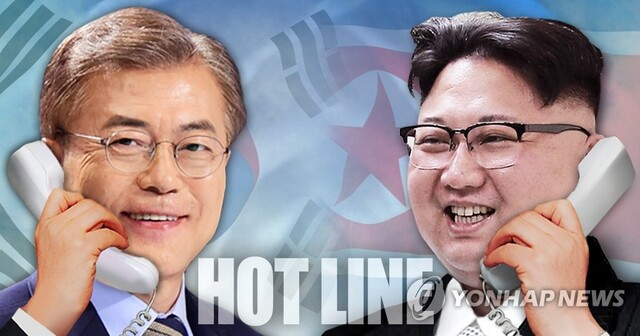▲ 남북 정상간 핫라인 연결(PG) [제작 이태호] 사진합성, 일러스트