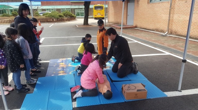 ▲ 영북초 찾아가는 119안전체험 교육