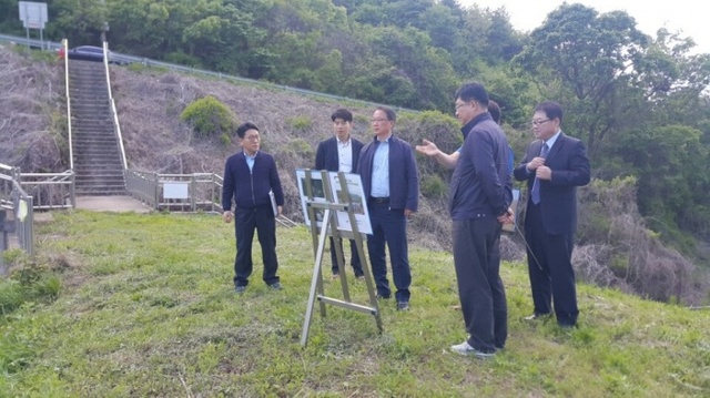 ▲ 한기진본부장 금파저수지 현장설명사진