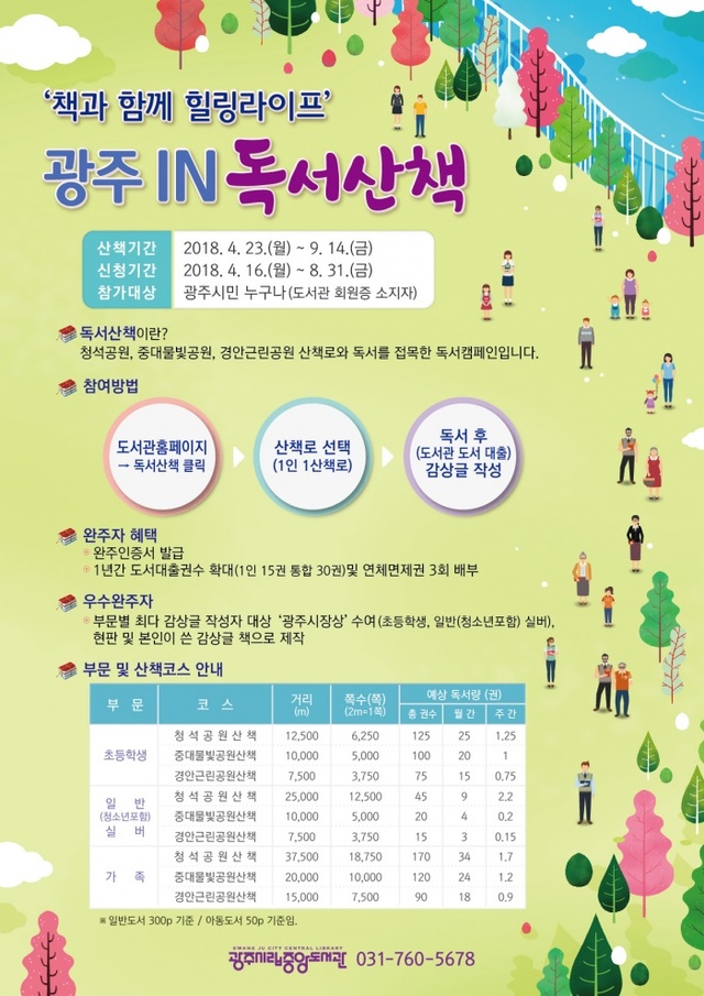 ▲ 광주시립중앙도서관, ‘광주 IN 독서산책’ 진행