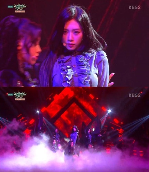 ▲ 드림캐쳐가 '뮤직뱅크'에서 웅장한 퍼포먼스로 시선을 압도했다. KBS