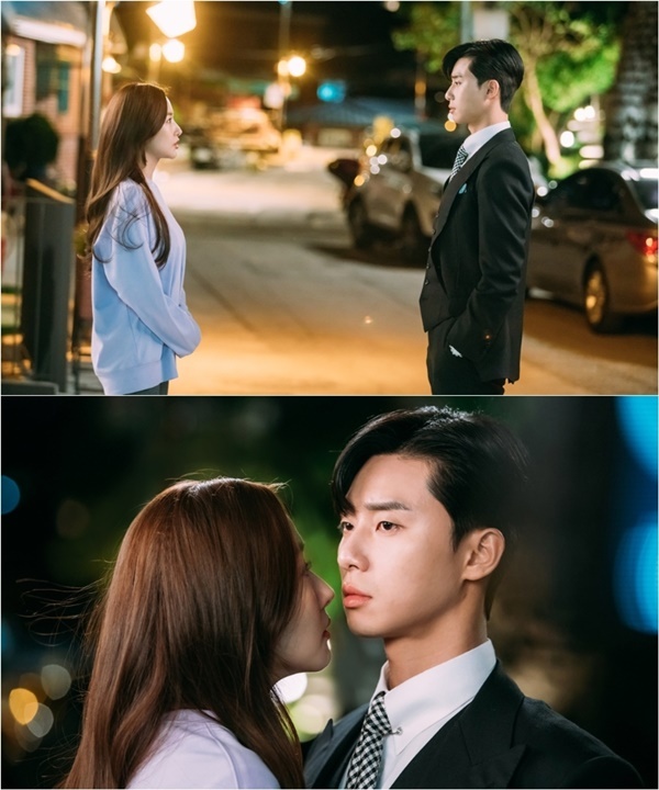 ▲ '김비서가 왜 그럴까'의 박서준 박민영. 본팩토리, 스튜디오드래곤
