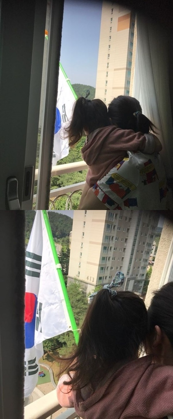 ▲ 배우 김지우가 현충일 조기 게양에 대한 논란이 일어나자 직접 해명에 나섰다. 김지우 인스타그램