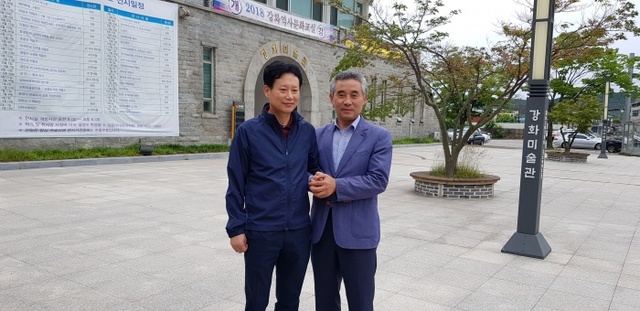 ▲ 김종천 시장(왼쪽과 백영현 후보