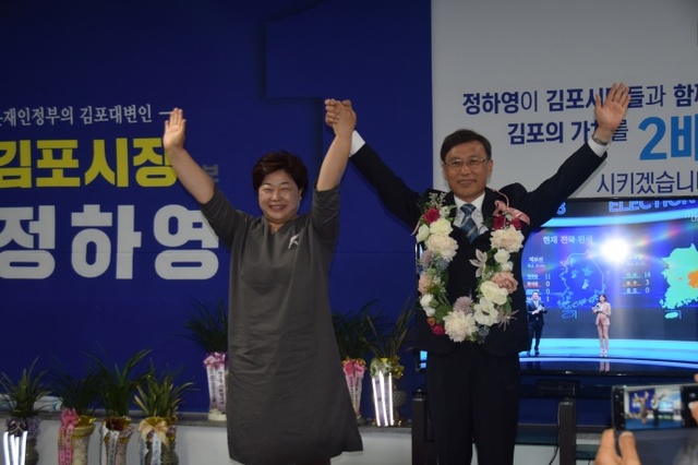 ▲ 정하영 당선