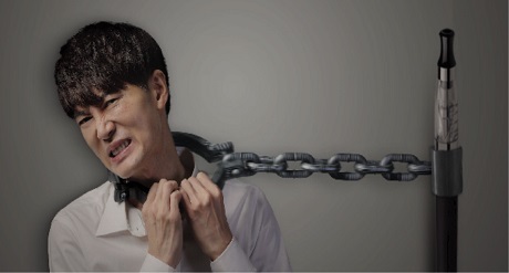 ▲ 전자담배(니코틴이 포함된 용액)에 부착될 경고 그림. 사진/보건복지부