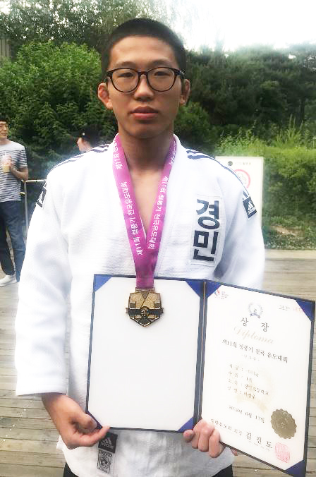 ▲ 청풍기 전국유도대회 남고부 60㎏급에서 우승을 차지한 하정우.