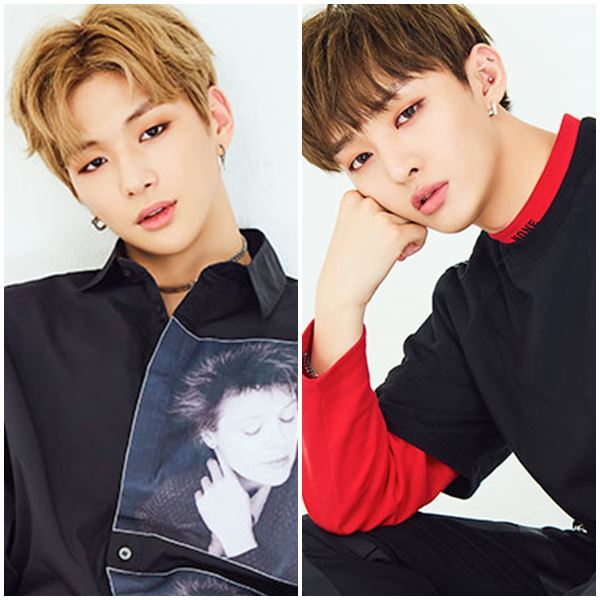 ▲ 그룹 위너원 멤버 강다니엘(왼쪽), 윤지성. MMO엔터테인먼트