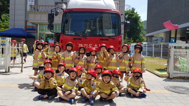 ▲ 19일 의정부소방서는 찾아가는 어린이 소방안전교육을 진행했다. 의정부소방서 제공