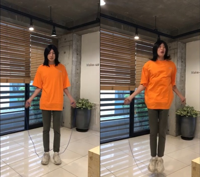 ▲ 배우 이광수는 '탐정: 리턴즈'가 누적 관객수 200만 명을 돌파한 가운데, 줄넘기 200개 공약을 실천했다. CJ엔터테인먼트