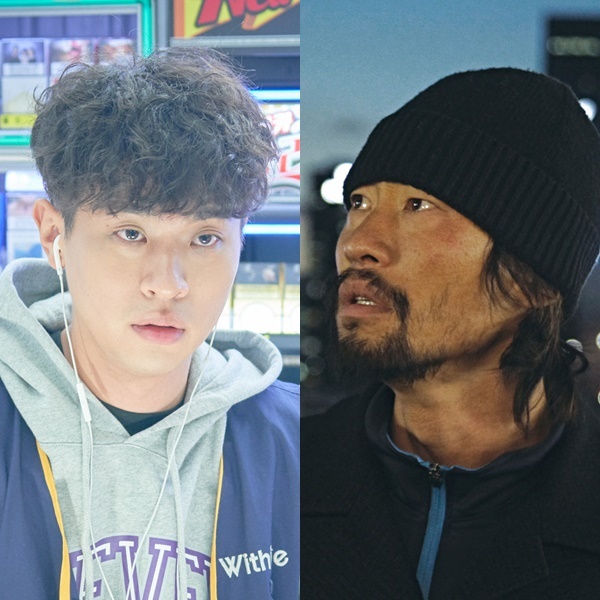 ▲ 배우 박정민(왼쪽, 영화 '변산' 중)과 류승범(오른쪽, 영화 '그물' 중). NEW, 메가박스중앙㈜플러스엠