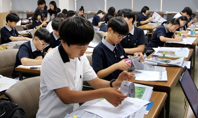 ▲ 함현중학교 기자체험 (2)