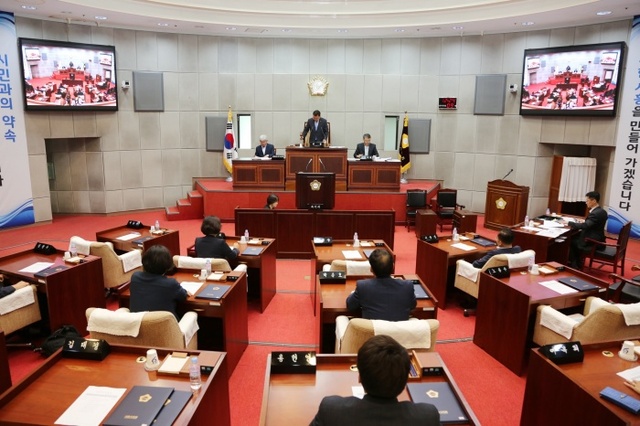 ▲ 시흥시의회 첫 개회모습