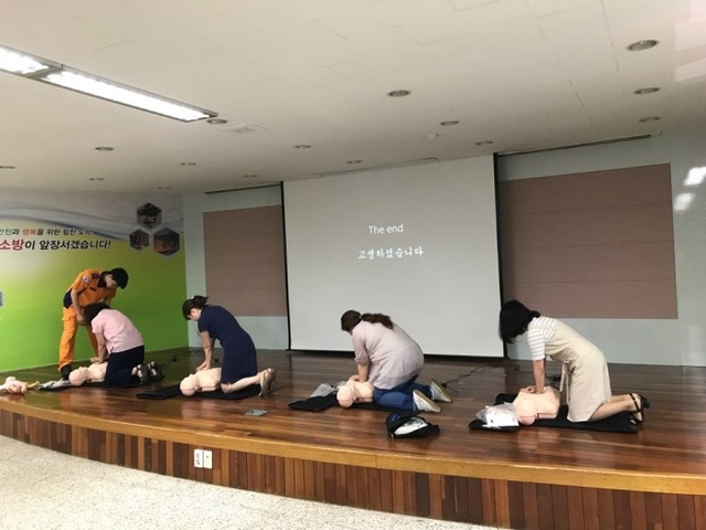 ▲ 군포소방서 습교육 사진