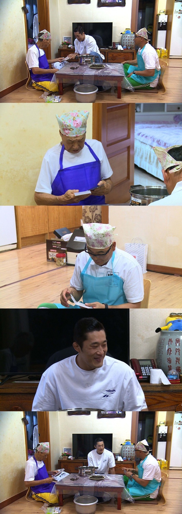 ▲ '백년손님' 예비신랑 김동현이 삼척을 방문해 이봉주와 바나나 장인에게 청첩장 전달하는 모습이 공개된다. SBS