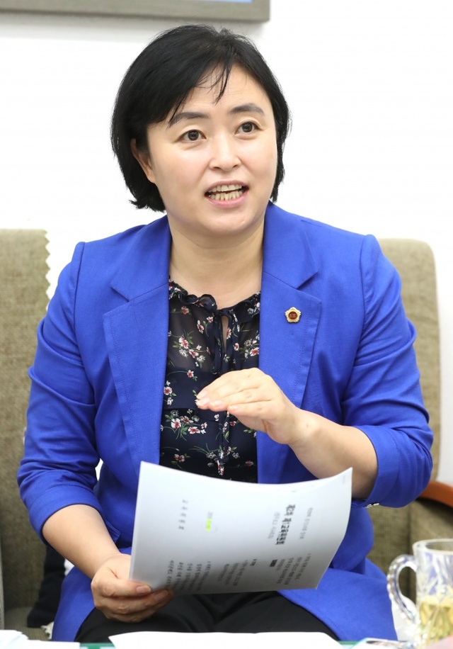 ▲ 천영미 제1교육위원장 인터뷰