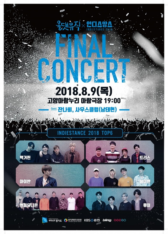 ▲ 인디스땅스2018 파이널콘서트