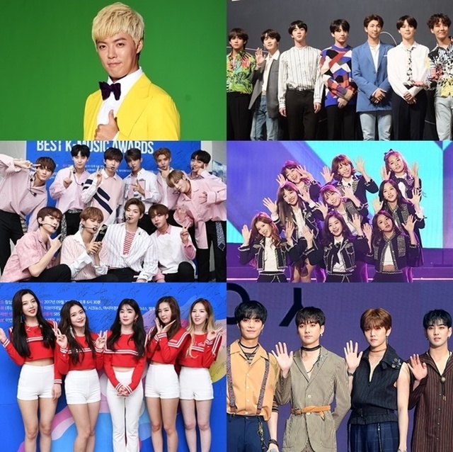 ▲ '2018 소리바다 어워드'에 강남, 방탄소년단, 워너원, 트와이스, 레드벨벳 등 글로벌 스타들이 총출동한다. 이앤피컴퍼니
