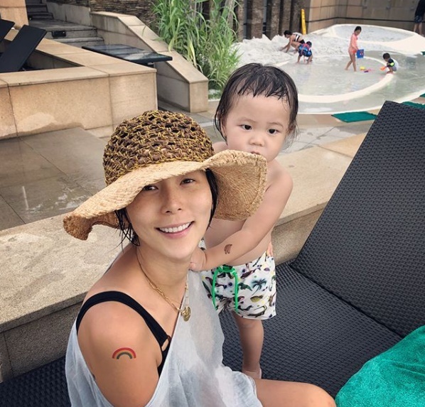 ▲ 방송인 김나영과 첫째 아들 최신우 군. 김나영 인스타그램