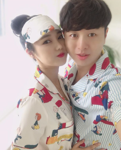 ▲ 개그맨 유상무 작사가 김연지. 유상무 인스타그램