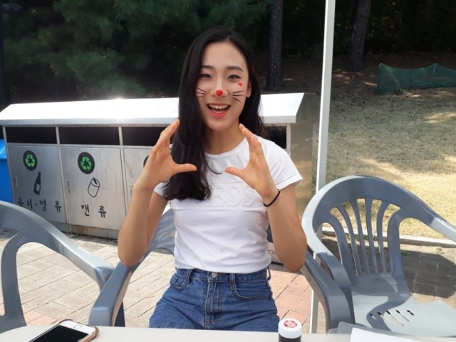 ▲ 황지원 안양예고 연극영화과 분장동아리 대표