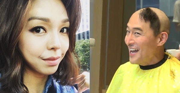 ▲ 방송인 안젤라 박(왼쪽) 개그맨 김인석. 안젤라박 인스타그램