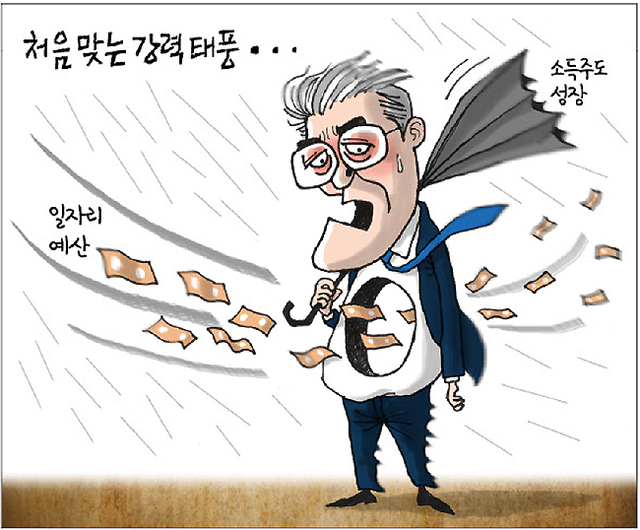▲ [경기만평] 처음 맞는 강력 태풍…