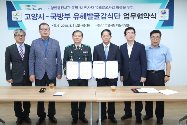 ▲ 1_고양시, 국방부 유해발굴감식단과 업무협약 체결 (1)