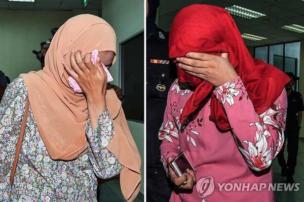 ▲ 말레이시아에서 동성 간 성관계를 시도한 두 명의 여성에게 공개 태형을 집행했다. 연합뉴스