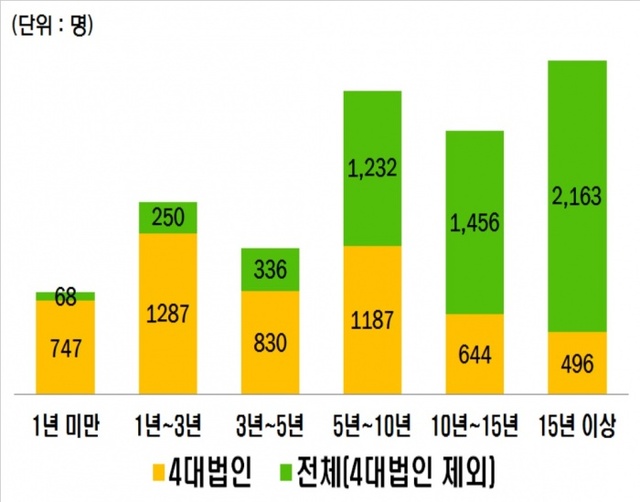 ▲ FY2017 회계법인 등록회계사 구성현황. 자료/금융감독원
