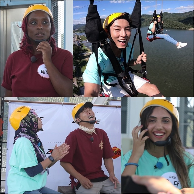 ▲ '1박 2일' 레일라 손슈앤 서미아 우다 리즈 블라다의 롤러코스터급 다이나믹 표정이 포착돼 웃음을 자아낸다 KBS 2TV