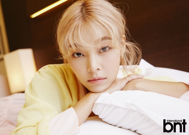 ▲ 송해나가 bnt와 만나 화보 촬영을 진행했다. bnt