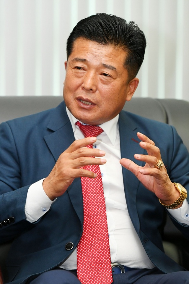 ▲ 이석재 경기도축구협회장. 조태형기자