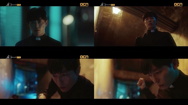 ▲ '손 the guest' 첫 회 주요 장면. OCN