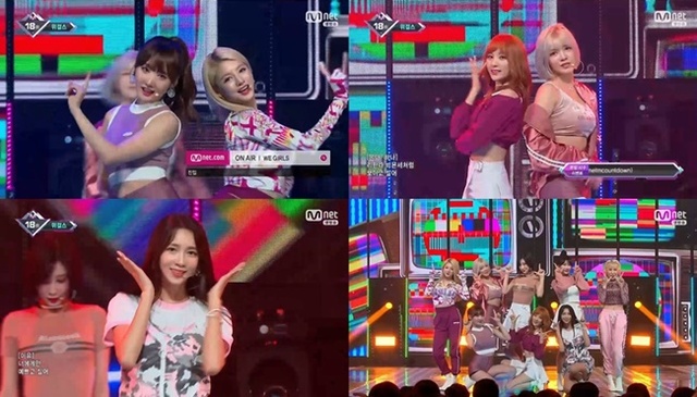 ▲ '엠카운트다운'에 출연한 위걸스. Mnet
