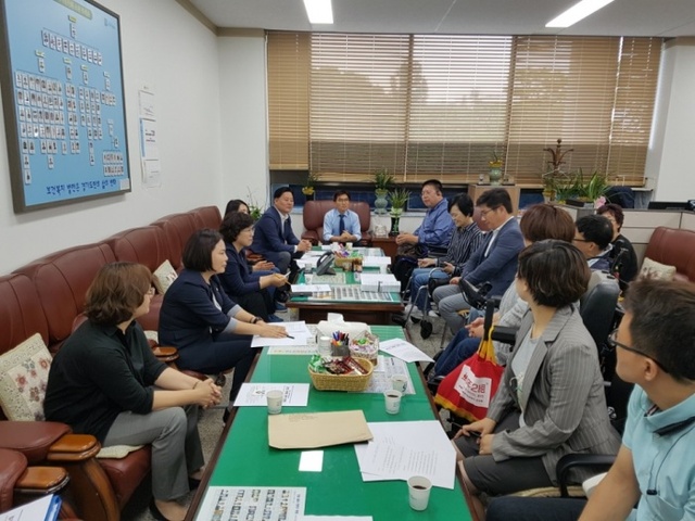 ▲ 180919_보건복지위원회, 경기도 장애인차별철폐연대와의 간담회