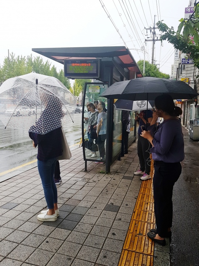▲ 용남고속 버스 파업