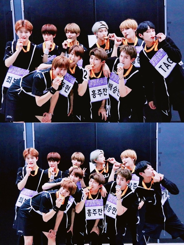 ▲ '2018 아육대'에 출연한 그룹 골든차일드. 울림엔터테인먼트