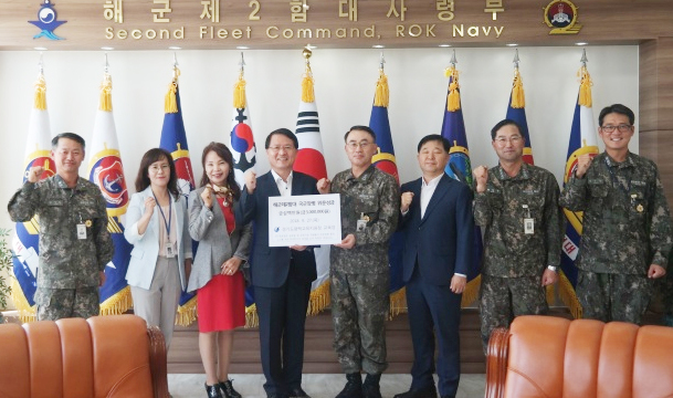 ▲ 평택교육지원청 해군2함대 방문 국군장병 위문