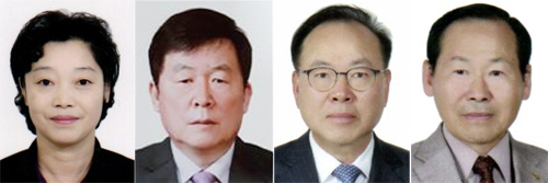 ▲ 김순란, 김영길, 김권진, 박계일