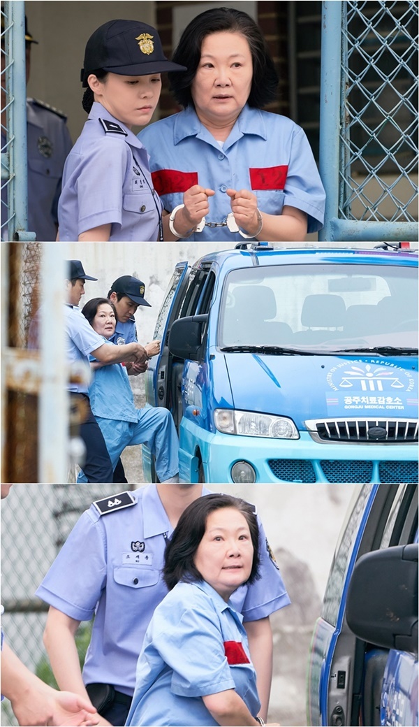 ▲ tvN 토일드라마 '나인룸' 김해숙의 현장 스틸 컷. tvN