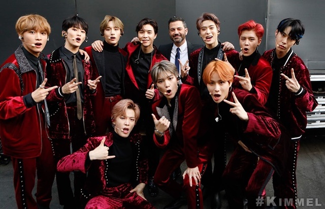 ▲ NCT 127이 미국 ABC 간판 프로그램 '지미 키엘 라이브'에 출연했다. SM엔터테인먼트
