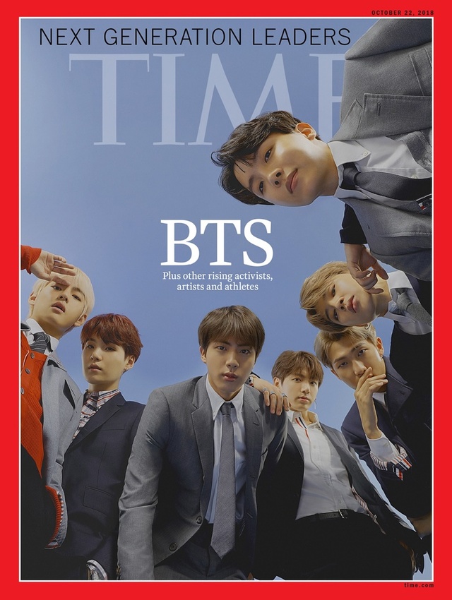 ▲ 그룹 방탄소년단이 한국 가수 최초로 미국 타임의 글로벌 표지를 장식했다. TIME