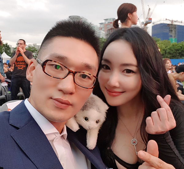 ▲ 왕진진(왼쪽) 과 낸시랭이 이혼 절차를 밟고 있다. 낸시랭인스타그램
