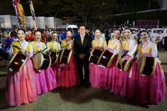 ▲ 사세보시 요사코이 축제 축하방문(2)