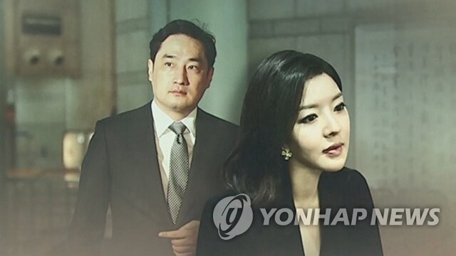 ▲ 강용석 변호사와 도도맘 김미나. 연합뉴스